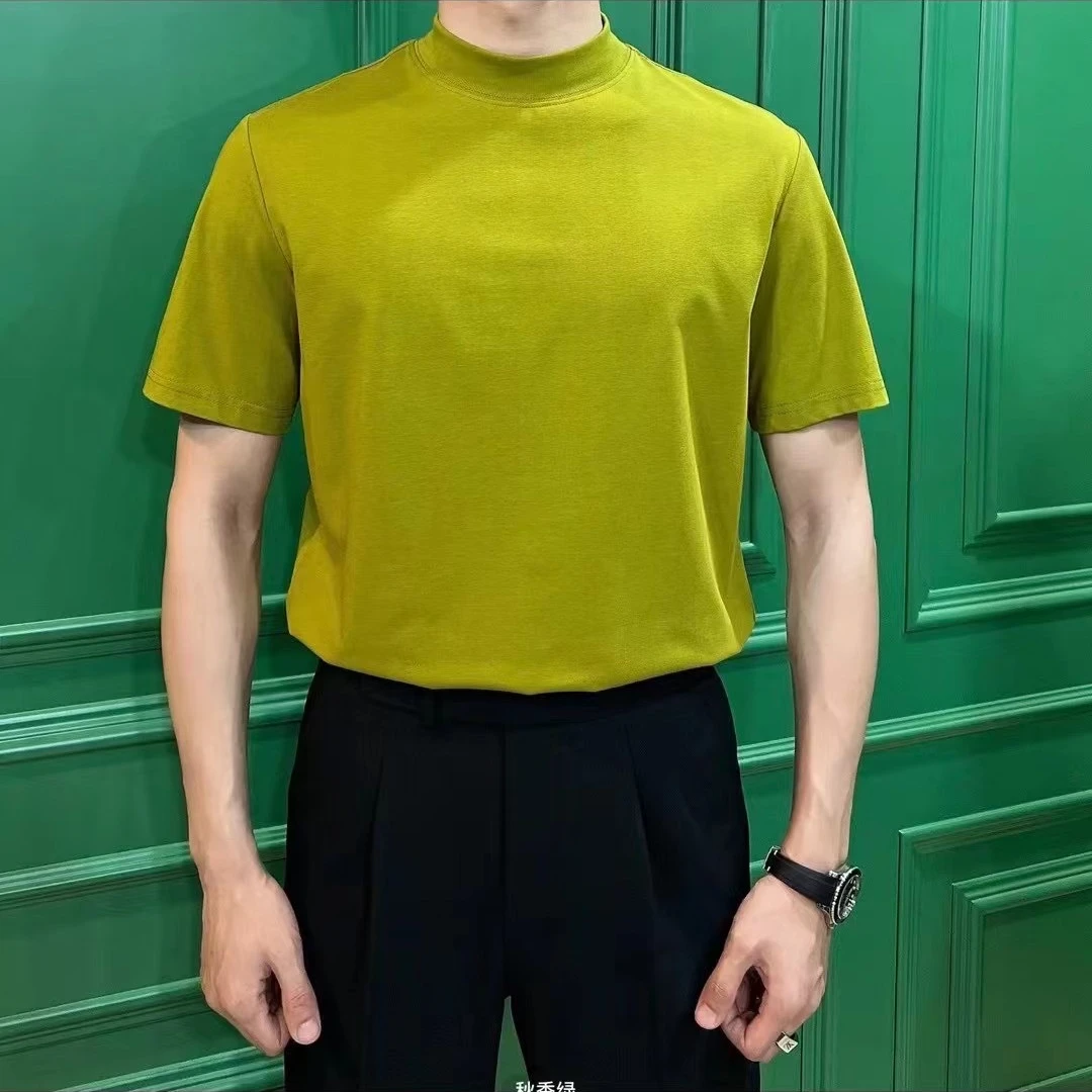 男士瘦身T恤圆领男装时尚百搭高品质短袖修身7868