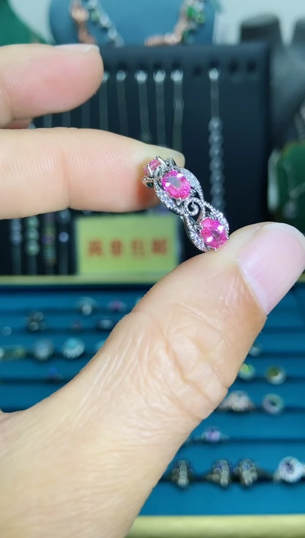 【闪购商品】托帕石戒指银S925镶嵌11121