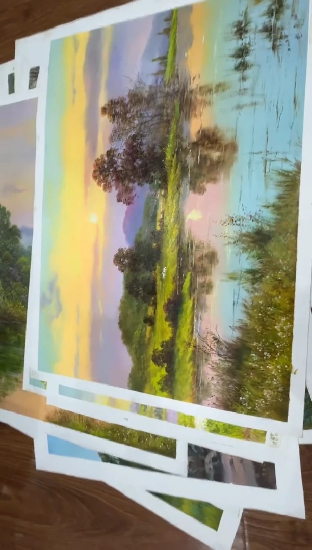 油画 【新品特价】朝鲜画家原创手绘油画作品