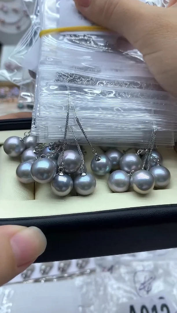 淡水珍珠银S925镶嵌套链多样性发其一