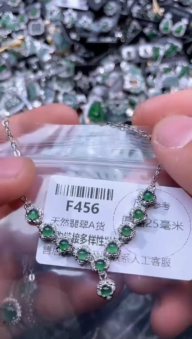 【闪购商品】翡翠颈饰未镶嵌F456项链