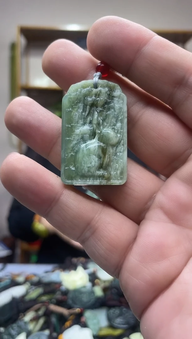 未镶嵌岫玉吊坠·