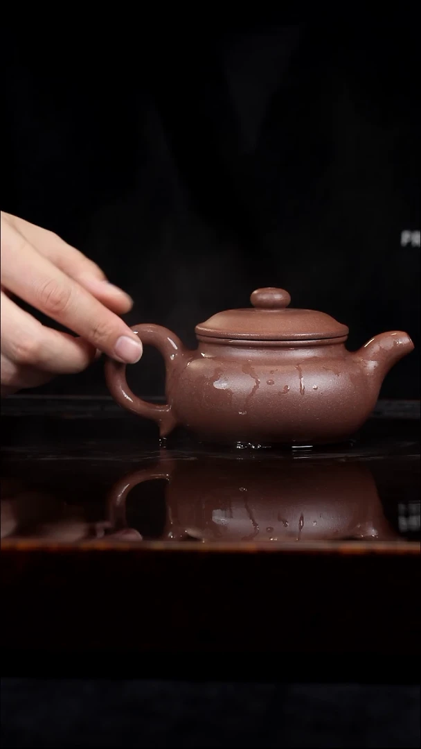 茶壶紫砂微瑕仿古一厂紫泥半手工