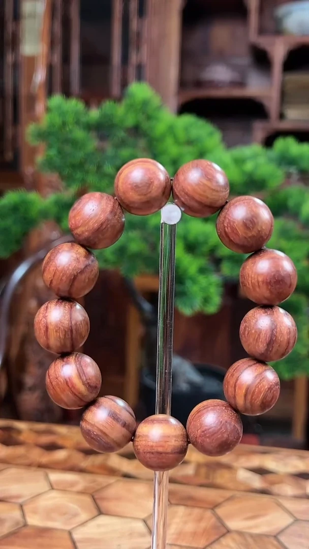 手串/手链黄花梨/降香黄檀保真海黄1.8正顺纹油梨料无胶无蜡原木