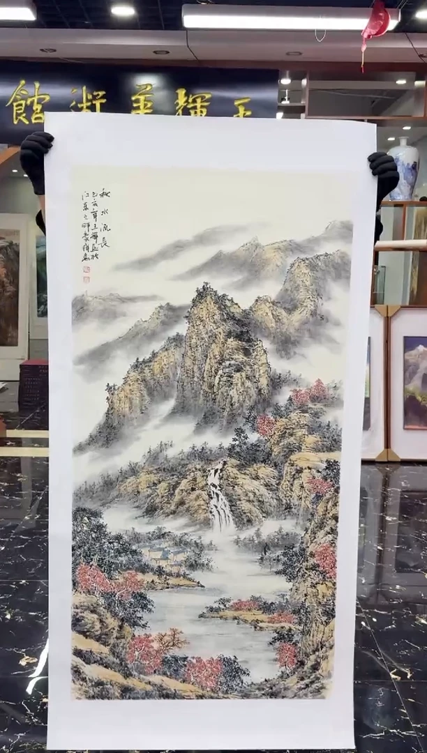 国画国画绘画山水花鸟