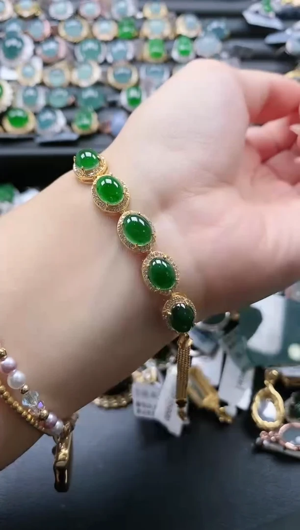 【闪购商品】翡翠戒指银S925镶嵌51511-15
