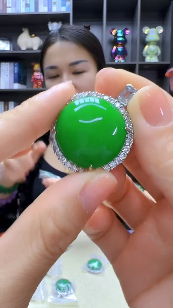 翡翠银S925镶嵌颈饰丹丹diy劲饰