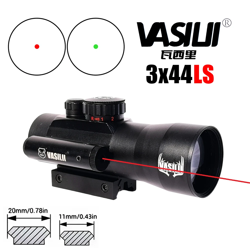 3倍红点瞄+红激光瞄准镜抗震内反射吃鸡弹弓大视野全息红点瞄准器