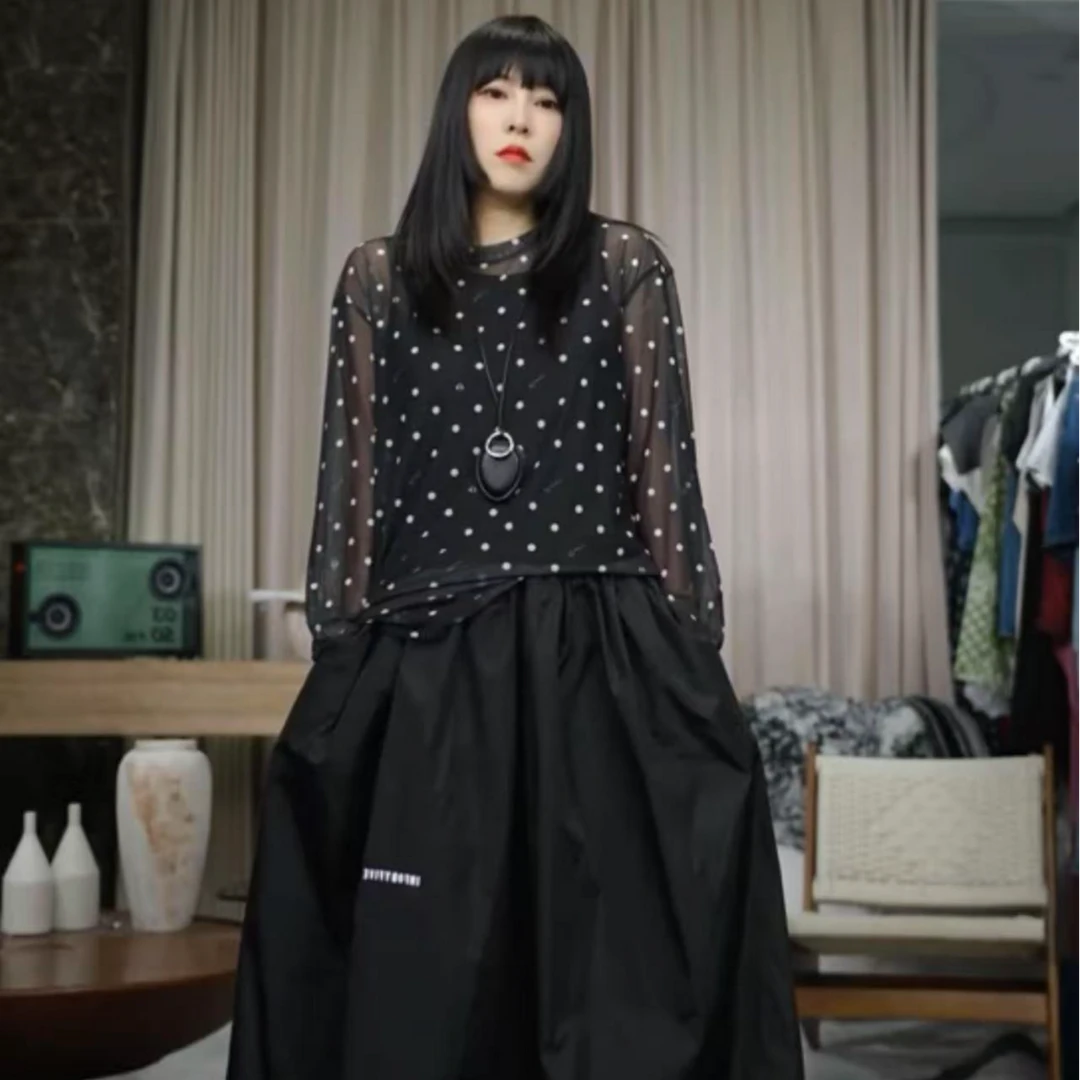 infobyfive2025秋冬新款波点朦胧微微透防晒皮肤衣二店NF0507033