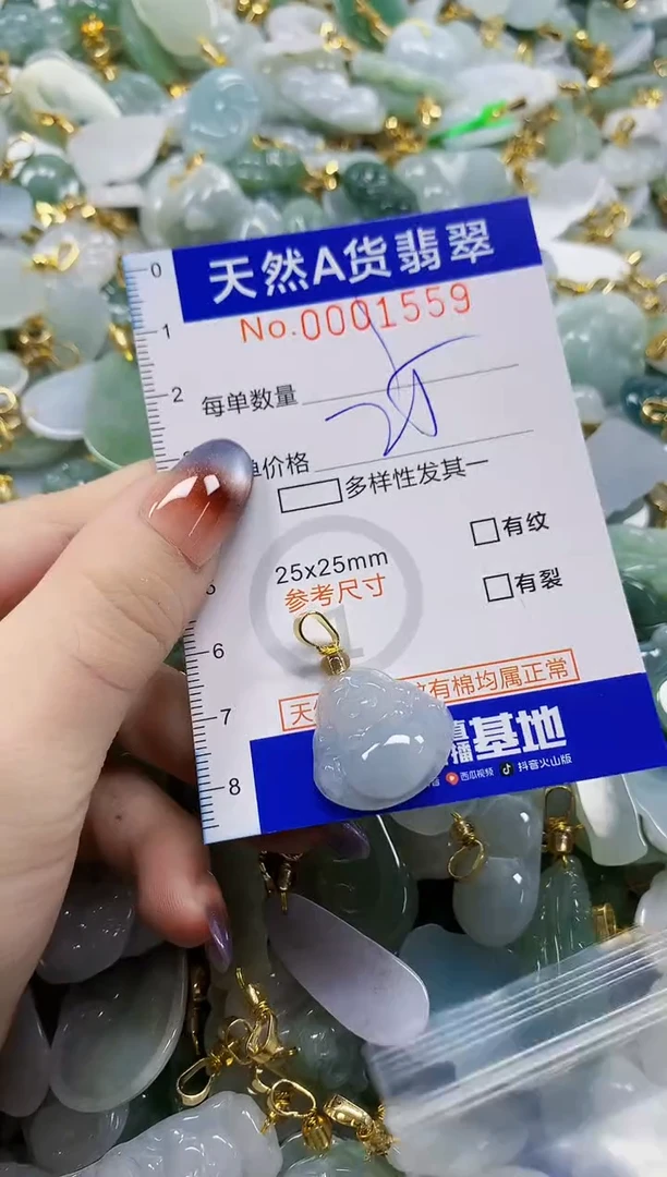 颈饰未镶嵌翡翠天然A货翡翠