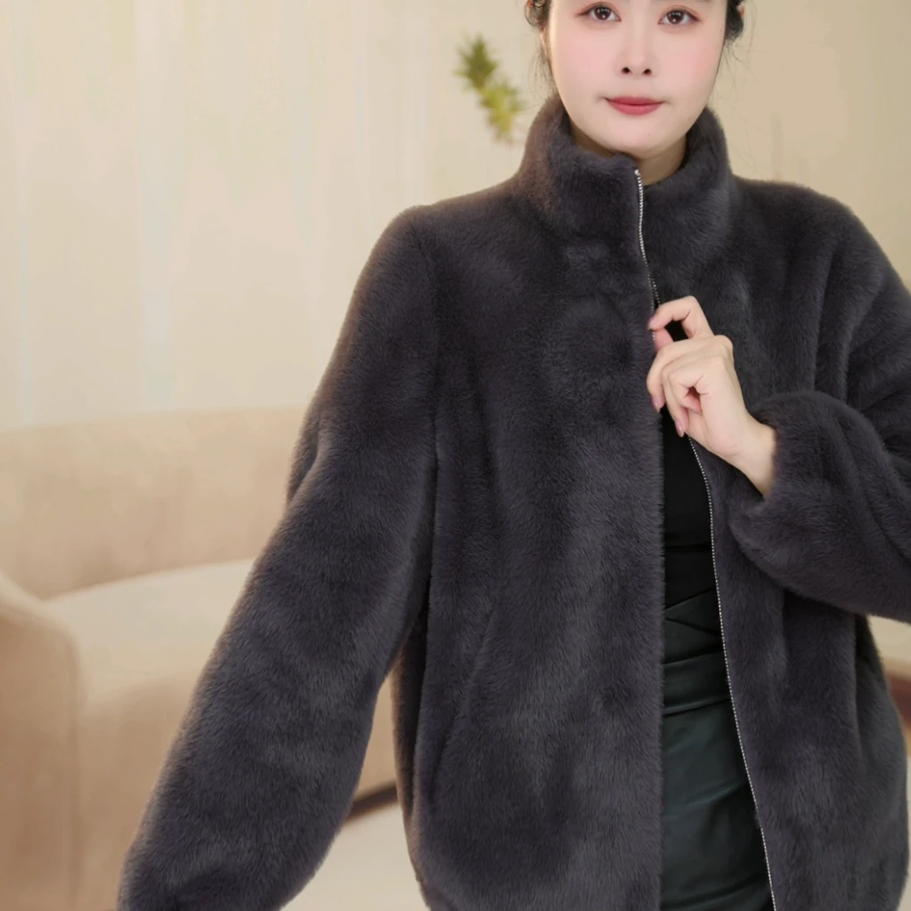 【专柜正品 现货/有运费险】2025X新款精致小立领秋冬厚外套 1009