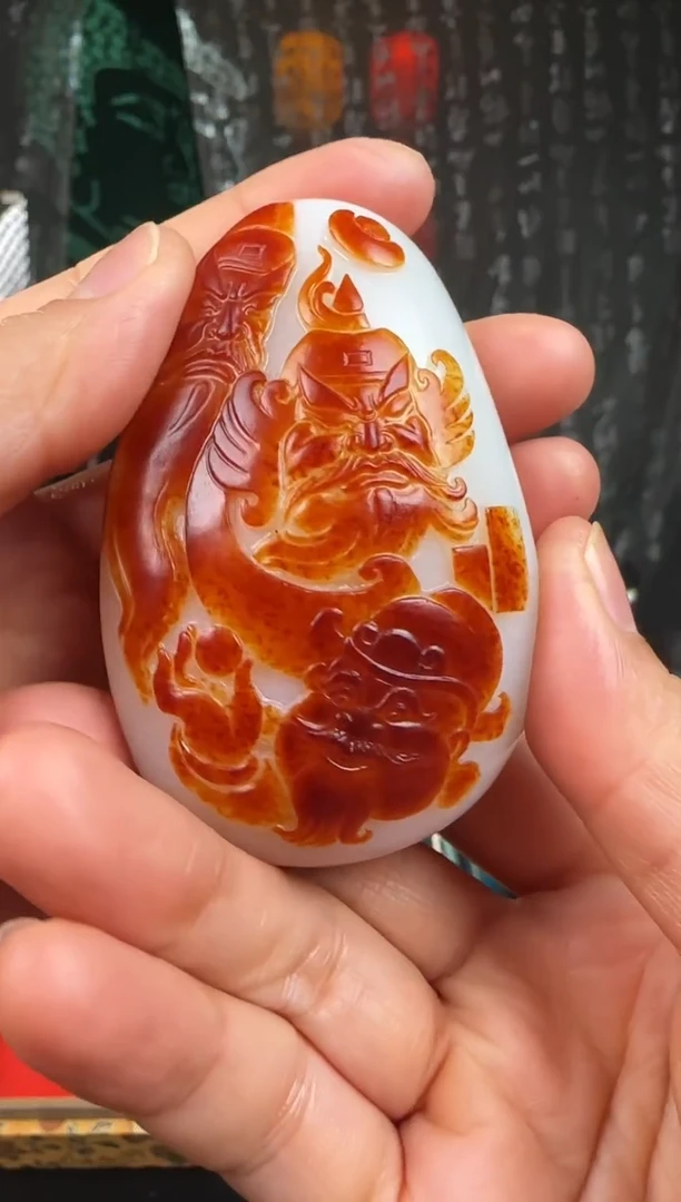 未镶嵌和田玉挂件神**空钟馗