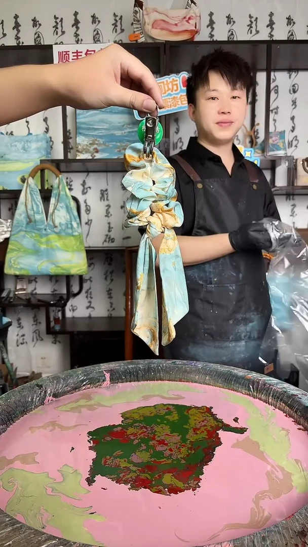 非金属布艺新*飘带发圈511号