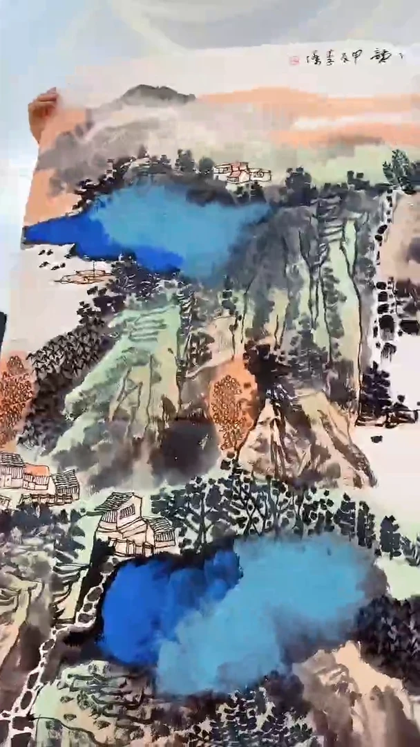 书法a7-24-9李老师8平尺国画作品