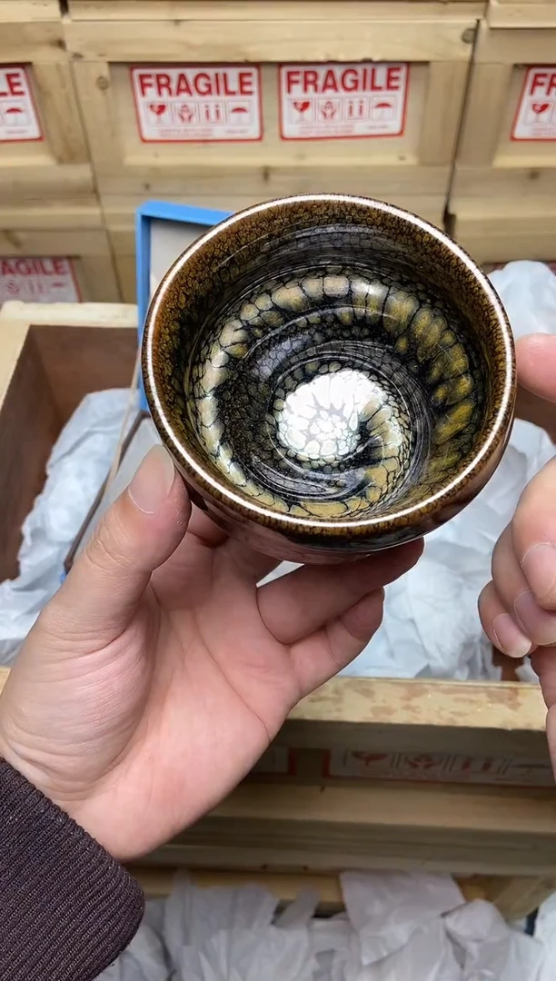 茶盏曹伟骏 蛟龙 建盏主人杯