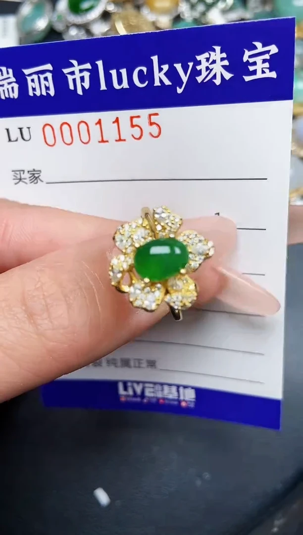 【闪购商品】翡翠颈饰银S925镶嵌1155