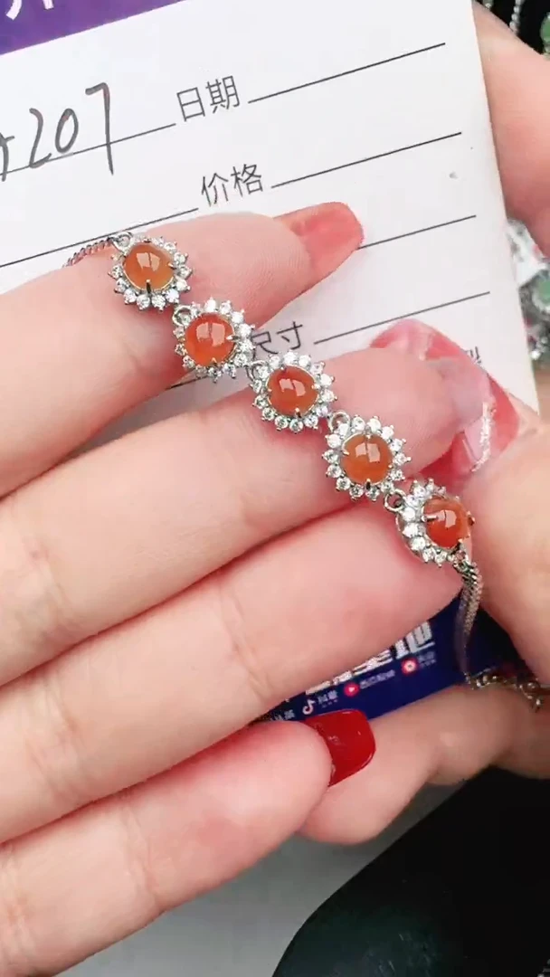 翡翠戒指银S925镶嵌1111