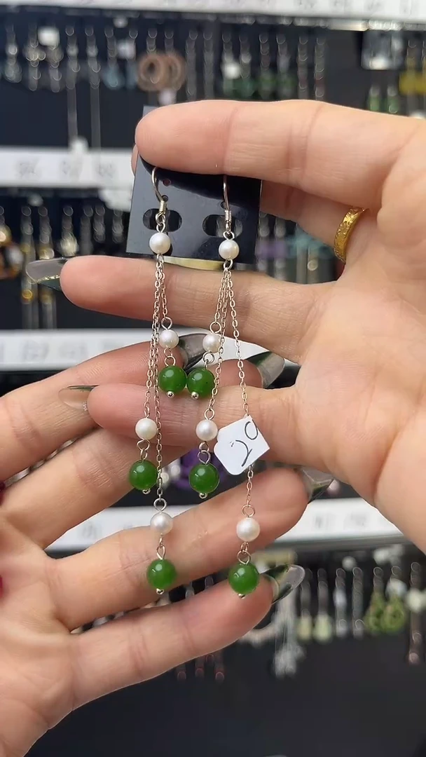 未镶嵌翡翠耳饰檸* 檸萌