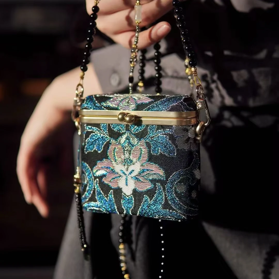 【小胖丁系列】 锦上添花 美轮美奂 孤品唐代织锦改造包包