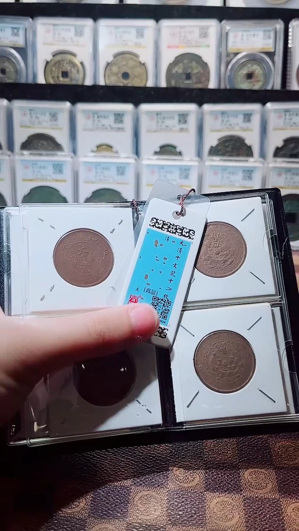 铜A649闻德大清铜币12枚册（鹏）