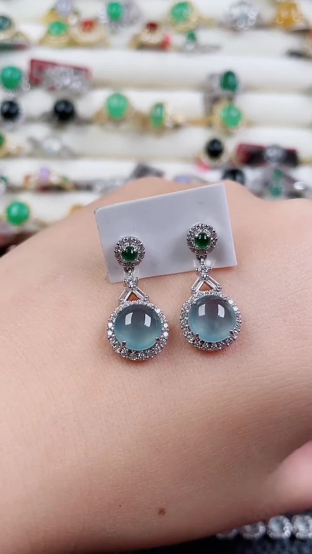 银S925镶嵌戒指翡翠186