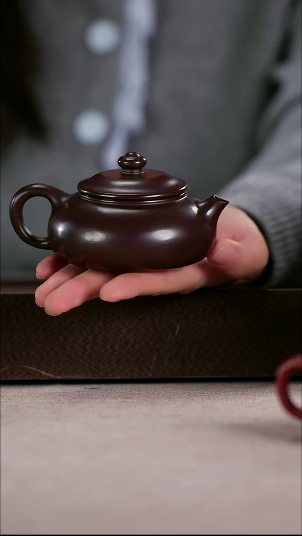 茶壶紫砂紫罗兰超精工寒江