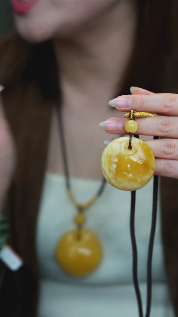 蜜蜡吊坠(不含链)未镶嵌M1-16 公主扣