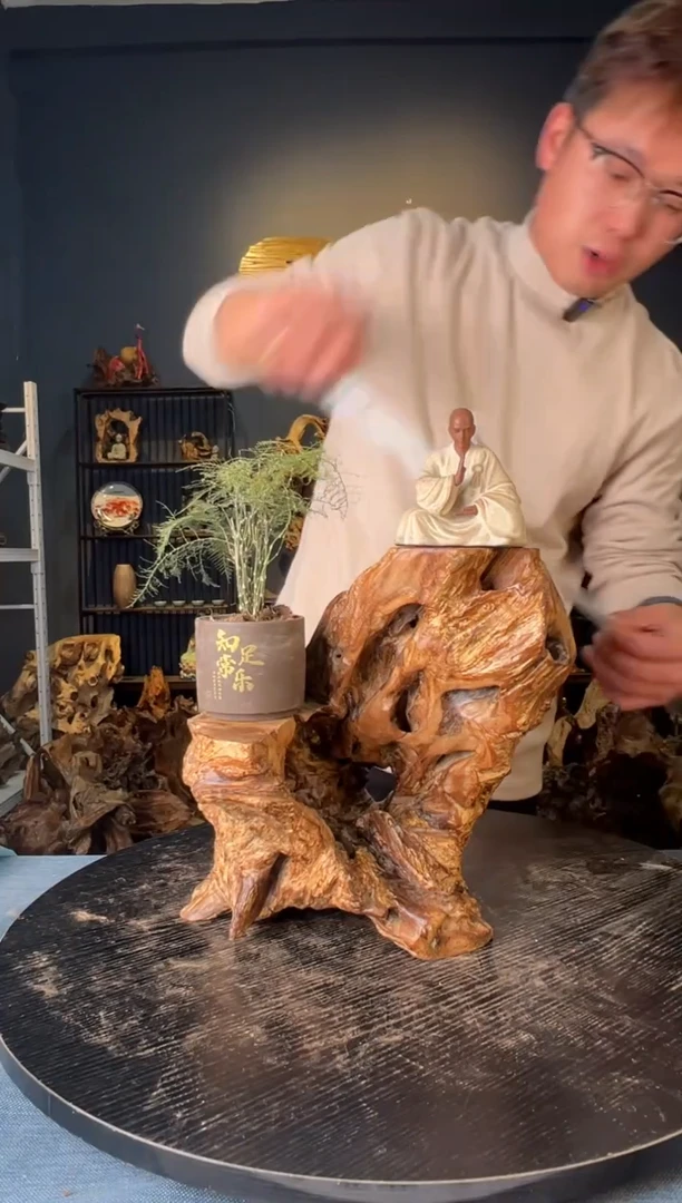 【闪购商品】木卢师傅根艺作品(不包含人物摆件）