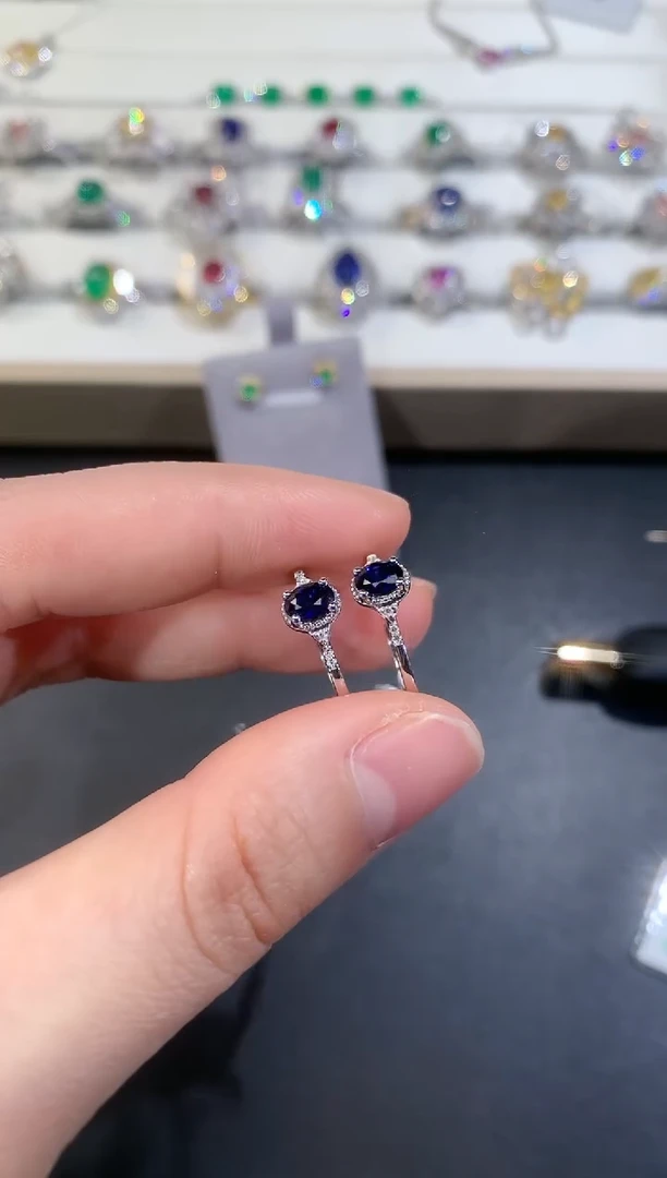 【闪购商品】蓝宝石戒指18K金镶嵌Z26|1680多样性发其一