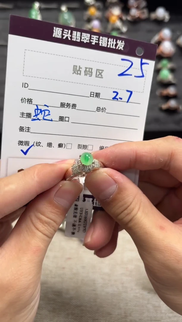 【闪购商品】翡翠戒指未镶嵌25戒指