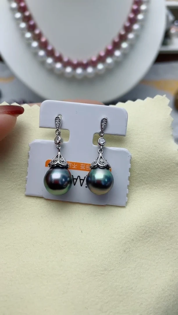 【闪购商品】海水珍珠耳饰银S925镶嵌W57