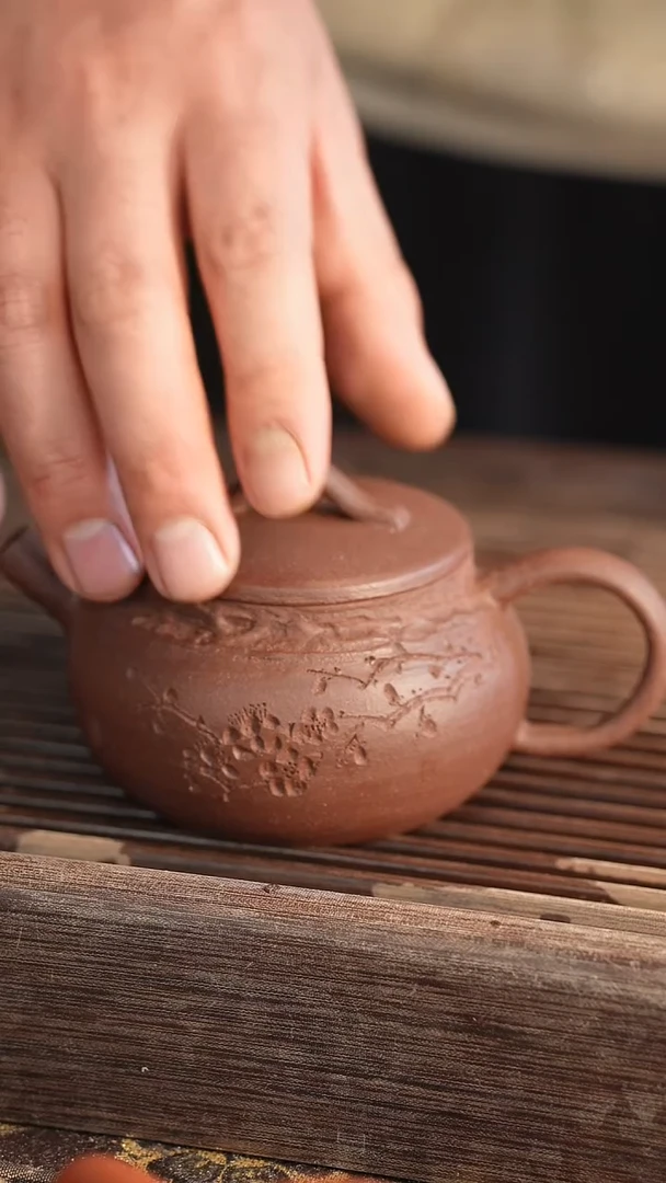 茶壶紫砂原矿手工制作