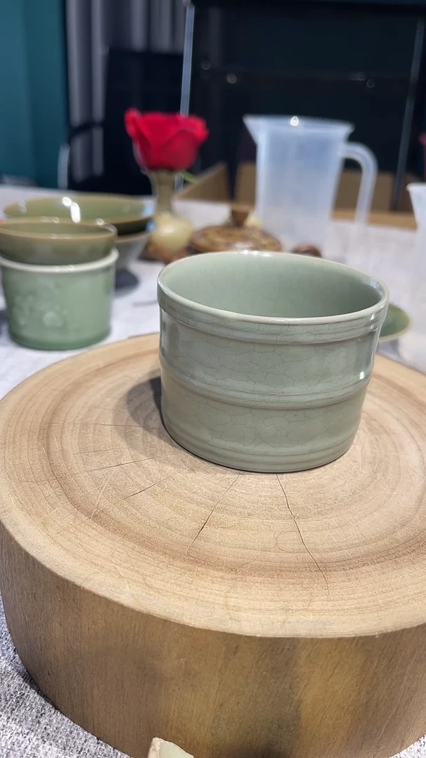 摆件陶爱****己原生态原矿蚯蚓竹节