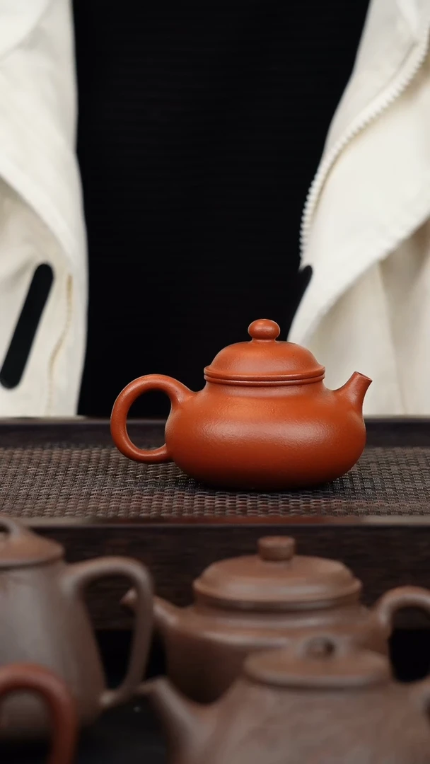 【闪购商品】紫砂茶壶130cc小煤窑生砂朱泥
