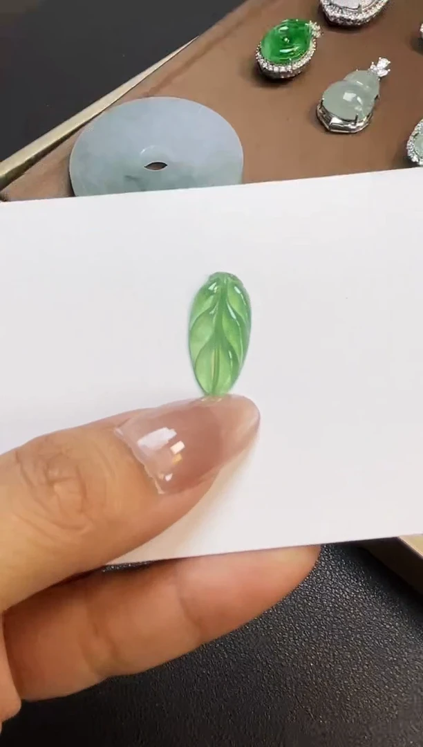 翡翠裸石阳**?FT001叶子