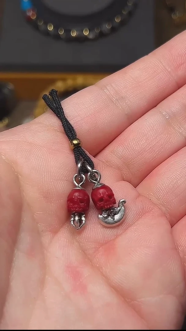 鹿骨其他小**摆天狗红半鄂骷髅背云*2