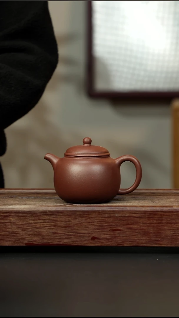 茶壶紫砂老紫泥 大匏樽 220cc左右