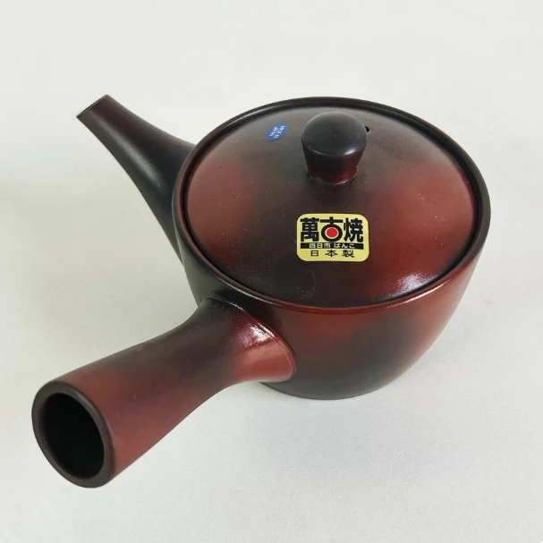 万古烧日本进口侧把壶手作陶器陶瓷壶日式茶具小容量防烫茶壶养生