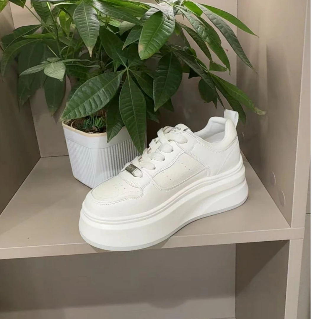 春款厚底小白鞋---