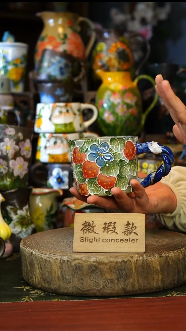 陶瓷94景德镇手工手绘釉下彩