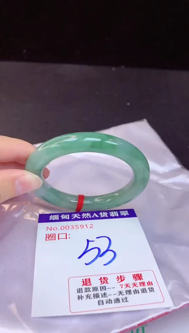 【闪购商品】翡翠手镯未镶嵌53+