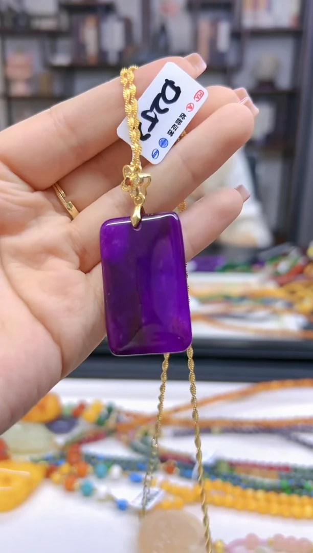 【闪购商品】苏纪石（舒俱来）吊坠(赠链)银S925镀金镶嵌D252