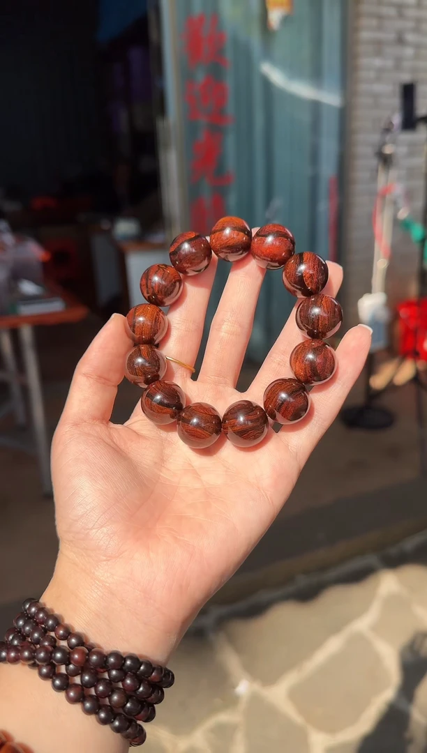 手串/手链黄花梨/降香黄檀海南黄花梨1.8紫油梨黑线顺纹土埋老料