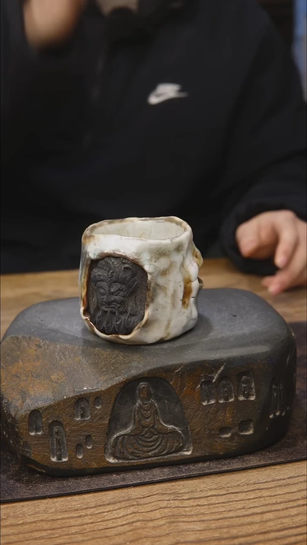 631蔡蔡柴烧志野系列（微瑕）