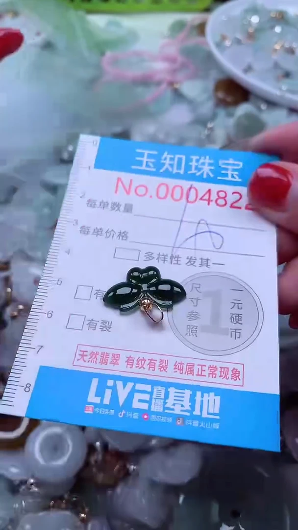 吊坠(不含链)未镶嵌翡翠4822