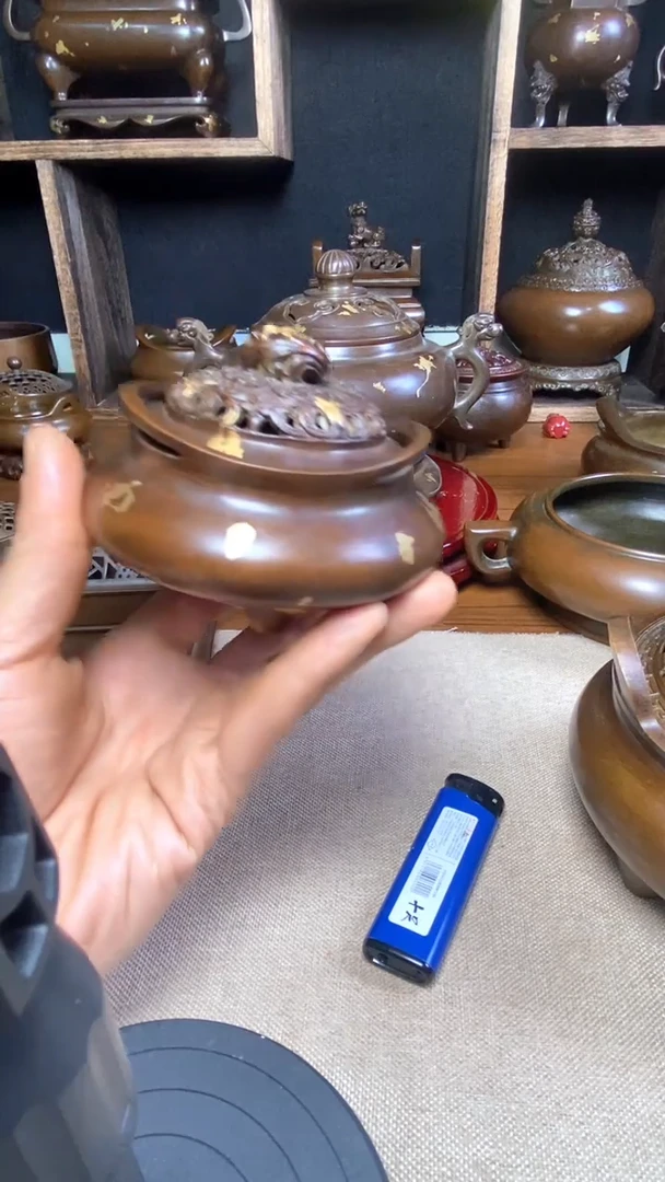 【闪购商品】苏工 普工精品铜 摆件熏香炉/摆件