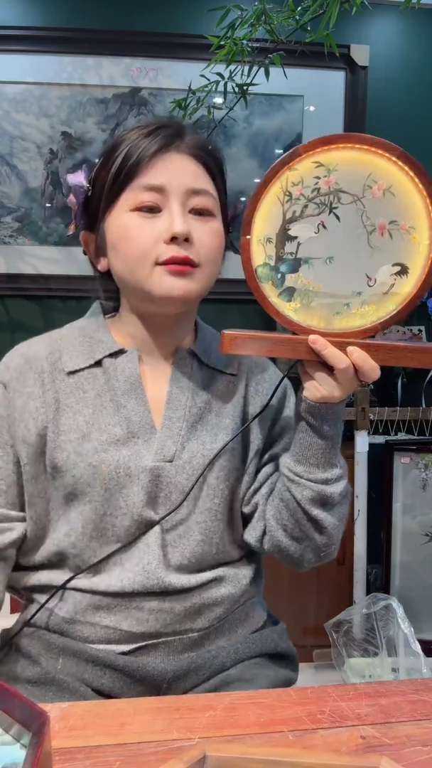 横款非遗苏绣手工刺绣摆台