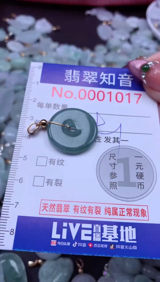吊坠(不含链)未镶嵌翡翠1017