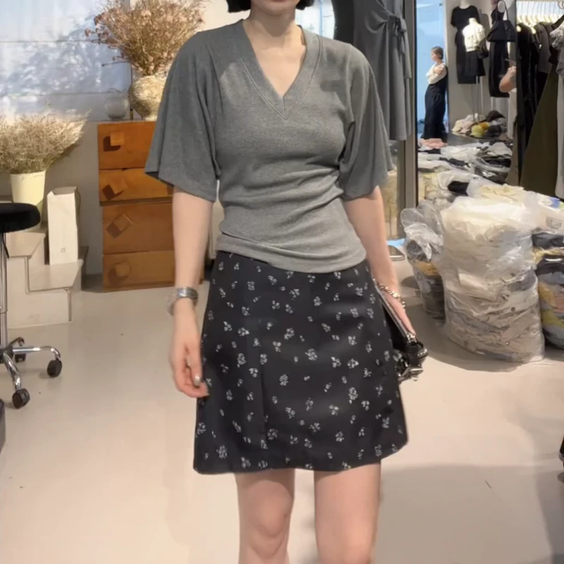 夏季休闲百搭显瘦高腰时尚半身裙LK2504500