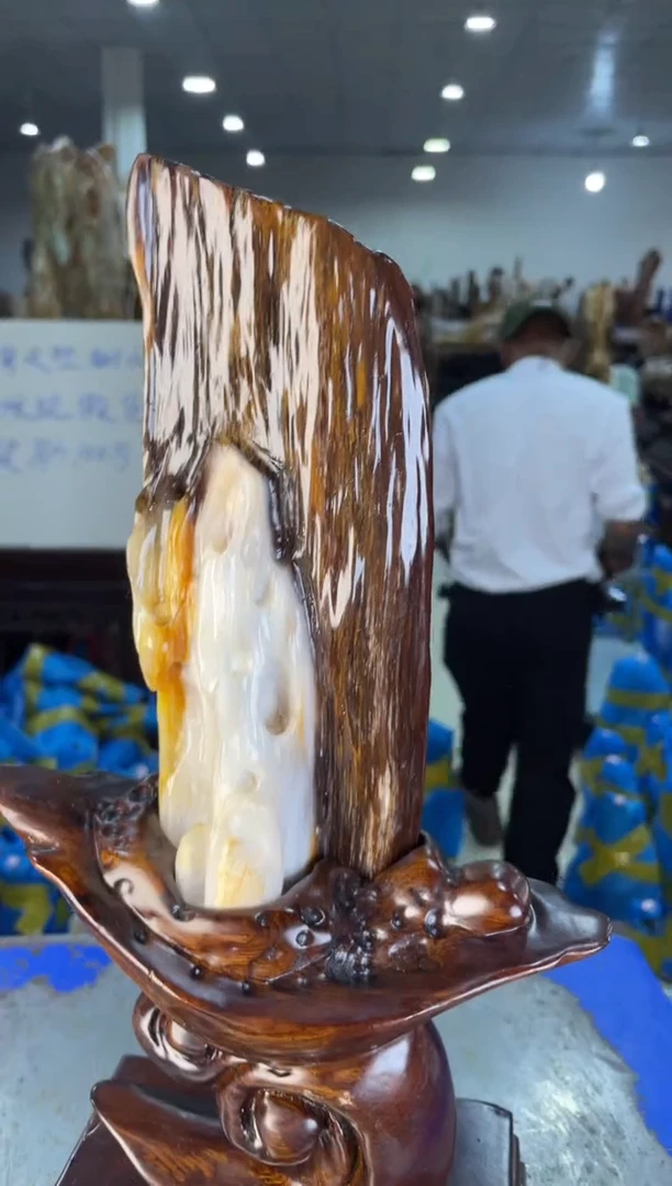 未镶嵌摆件硅化玉53